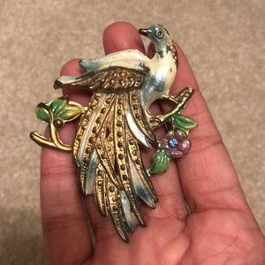 Enamel brooch
